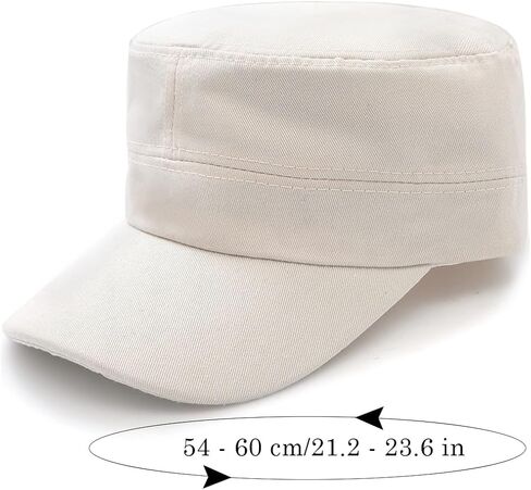 Unisex Cadet Army Cap Flat Top Cap Twill Military Corps Hat for Women Men in Saudi Arabia