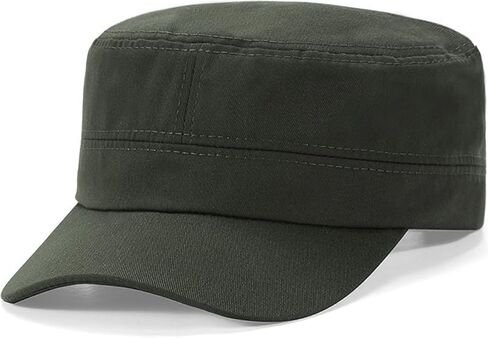 Unisex Cadet Army Cap Flat Top Cap Twill Military Corps Hat for Women Men in Saudi Arabia