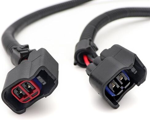 XQSMWF 2Pcs Fuel Injector Pigtail Harness Compatible with Polaris Ranger XP 800 2012-2013 Ranger 800 2011-2017 Ranger RZR Crew 800 2011-2014# 1204318 1204319 0280158197 in Saudi Arabia