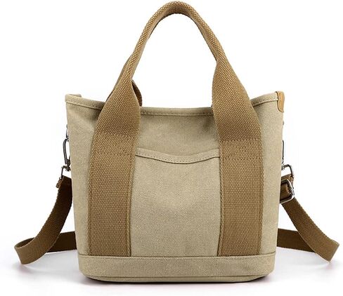 Canvas Tote Bag for Women Small Handbag Satchel Bag Shoulder Bag Top Handle Bag Messenger Bag Casual Crossbody Bag in Saudi Arabia