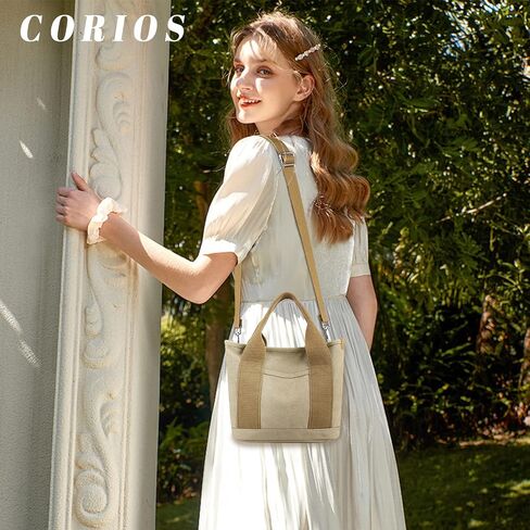 Canvas Tote Bag for Women Small Handbag Satchel Bag Shoulder Bag Top Handle Bag Messenger Bag Casual Crossbody Bag in Saudi Arabia