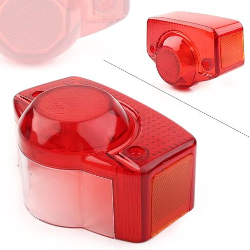 Cnnono8 Motorbike Red Rear Taillight Cover Tail Light Lens Cap Accessaries for HONDA Trail CT70 CL70 CL90 CT90 SS90 SS125A CA175 CB160 1967-1971 in Saudi Arabia