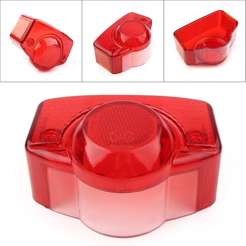 Cnnono8 Motorbike Red Rear Taillight Cover Tail Light Lens Cap Accessaries for HONDA Trail CT70 CL70 CL90 CT90 SS90 SS125A CA175 CB160 1967-1971 in Saudi Arabia