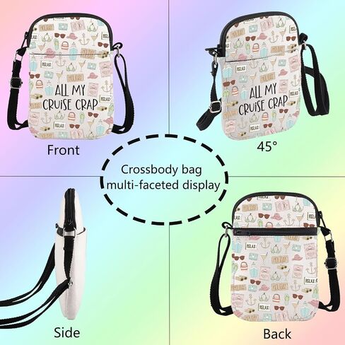 Cruise Vacation Messenger Bag All My Cruise Crap Crossbody Bag Summer Vacation Travel Gift Beach Life Gift Family Cruise in Saudi Arabia