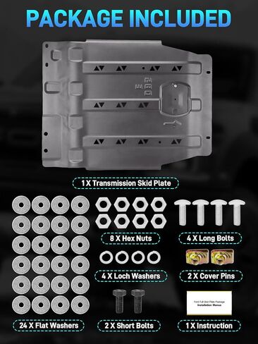مجموعة ألواح التزلج الكاملة مع لوحة حماية المحرك ونقلها متوافقة مع 2015-2022 Ford F150 4WD 2.7L 3.3L 3.5L 5.0L in Kuwait
