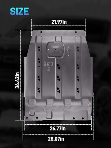 مجموعة ألواح التزلج الكاملة مع لوحة حماية المحرك ونقلها متوافقة مع 2015-2022 Ford F150 4WD 2.7L 3.3L 3.5L 5.0L in Kuwait