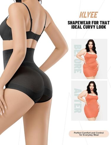 Klvee shapewear التحكم في الملابس الداخلية عالية الخصر حزام الحزام المشكل بعقب السراويل رفع سراويل رفع in Kuwait
