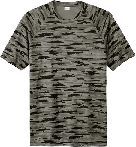 SPORT-TEK Unisex Drift Camo Tee | Athletic Fit Workout T-Shirt for Men & Women, Fashion Gym Top Spring & Summer in Saudi Arabia