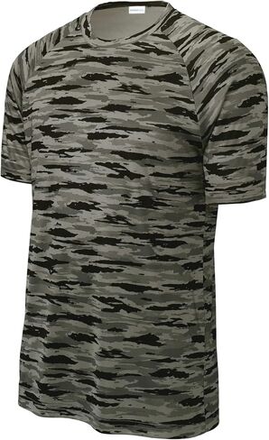 SPORT-TEK Unisex Drift Camo Tee | Athletic Fit Workout T-Shirt for Men & Women, Fashion Gym Top Spring & Summer in Saudi Arabia