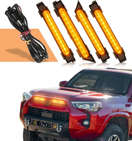 مصابيح الشواية لتويوتا 4Runner 2020-2024 LED RAPTO RIDE LED GRILLE LIGHT BAR in Kuwait