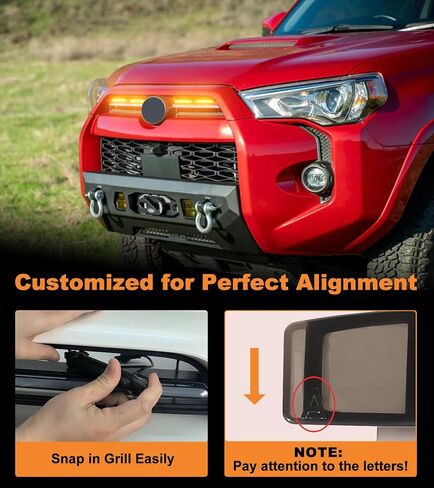مصابيح الشواية لتويوتا 4Runner 2020-2024 LED RAPTO RIDE LED GRILLE LIGHT BAR in Kuwait