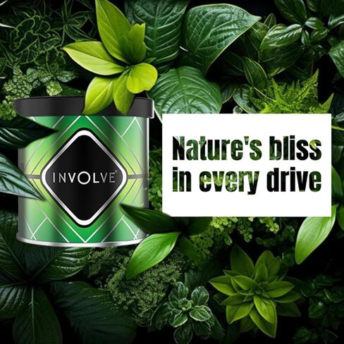 Involve ® ONE Mojito Lemon Organic Leakproof Car Perfume Fresh Scent Leak Proof Fiber Car Air Freshener IONE10 Car Accessories interior fresheners in Saudi Arabia