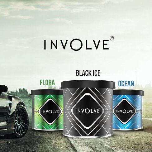 Involve ® ONE Mojito Lemon Organic Leakproof Car Perfume Fresh Scent Leak Proof Fiber Car Air Freshener IONE10 Car Accessories interior fresheners in Saudi Arabia