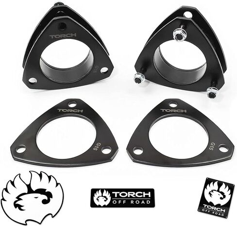 TORCH 3" Front Leveling Lift Kit for 2007-2022 Chevy Silverado GMC Sierra 1500 2WD 4X4 with 2pc Lean Spacers in Saudi Arabia