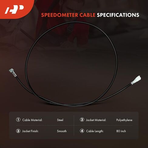 A-Premium 80 في كبل عداد السرعة متوافق مع دودج دارت ، داكوتا ، الحمل ، B150 ، D100 D200 D300 Pickup & AMC Javelin ، Matador & Chrysler Imperial & Fargo D100 Pickup & Plymouth Barracuda ، Gran Fury in Saudi Arabia