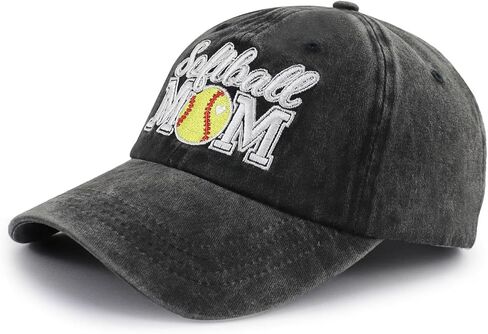 Softball Mom Hats for Women, Adjustable Embroidered Mama Baseball Cap in Kuwait