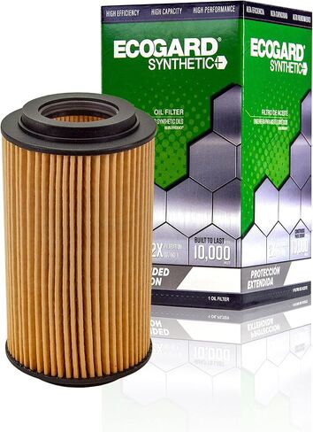 ECOGARD S10382 Premium Cartridge Engine Oil Filter for Synthetic Oil Fits Mercedes-Benz Sprinter 2500 2.1L DIESEL 2014-2017, GLK250 2.1L DIESEL 2013-2015, E250 2.1L DIESEL 2014-2016 in Saudi Arabia