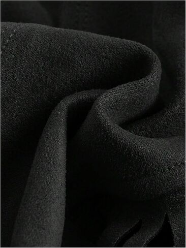 Wdirara Women's Women's Fringe Hem Tie Tie Backless Halter Vest Slim Fit Suede Suede Brics Broc Takes in Kuwait