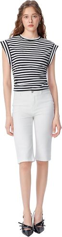CIDER Women's Striped Sleeveless Tank Tops Crew Neck Casual Shirt for Summer in Saudi Arabia
