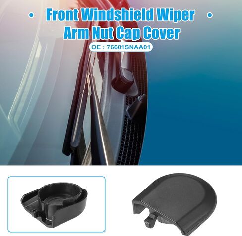 ACROPIX Front Windshield Wiper Arm Nut Cover Cap Black Fit for Honda Civic 2006-2011 - Pack of 1 in Saudi Arabia