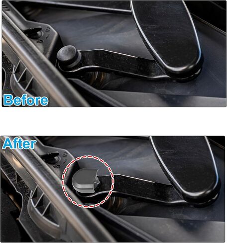 ACROPIX Front Windshield Wiper Arm Nut Cover Cap Black Fit for Honda Civic 2006-2011 - Pack of 1 in Saudi Arabia