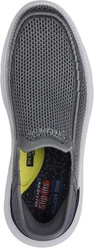 Skechers - Mens Garza - Brent Slip on Shoes ، الفحم الملون ، الحجم: 8.5 M US in Saudi Arabia