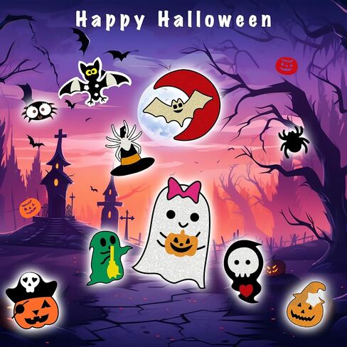 2 PACK Spooky Cute Halloween Headbands Accessories for Women and Men - Ghosts, Bat, Spider, Pumpkin and Skull Designed for Happy Halloween Party Hair Decoration in Saudi Arabia