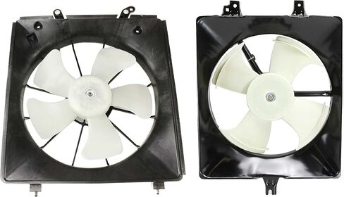 مجموعة مروحة التبريد إيفان فيشر من 2 متوافقة مع 1999-2001 Acura TL ، Fits 1998-2002 Honda Accord-HO3115111 ، HO3113109 in Kuwait