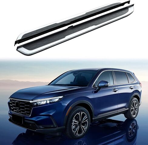 2 Pieces Aluminum Running Board Nerf Bar Side Step Fixed Pedal Fits for Honda CRV CR-V 2023 2024 2025(with Brackets) in Saudi Arabia