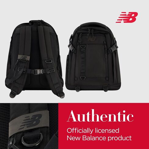 New Balance Laptop Backpack, Athletics Advanced Commuter Travel Bag for Men and Women, Black, 19.5 inch in Saudi Arabia