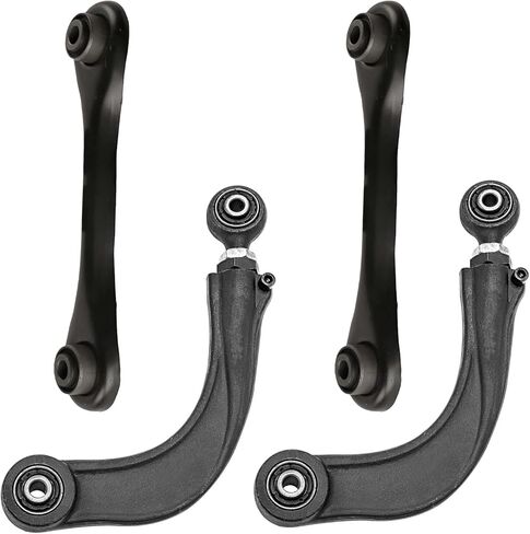 Detroit Axle - 4 Rear Control Arms Kit for 2013-2017 Ford Escape 2014 2015 2016, 2 Lower Forward 2 Upper Adjustable Control Arms Suspension Kit Replacement in Saudi Arabia