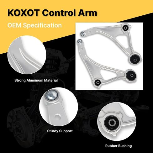4Pc Front Lower Control Arm Sway Stabilizer Bar End Link Compatible With Nissan 2015 2016 2017 2018 Altima, Fit for Nissan 2016 2017 2018 2019 Maxima, K622838 K622839 K750094 K750095 in Saudi Arabia