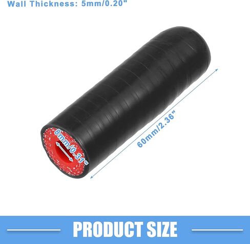 سدادات سائل التبريد العالمي للسيليكون كبسولة تناول خرطوم خراطيم نهاية 8 مم 0.31 in Kuwait