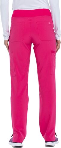 Dickies Scrub Set For Women V-Neck Top DK615 Natural Rise Tapered Leg Pull-On Pant DK005 with 360° Stretch Fabric, Hot Pink - M Top/M Tall Pant in Saudi Arabia