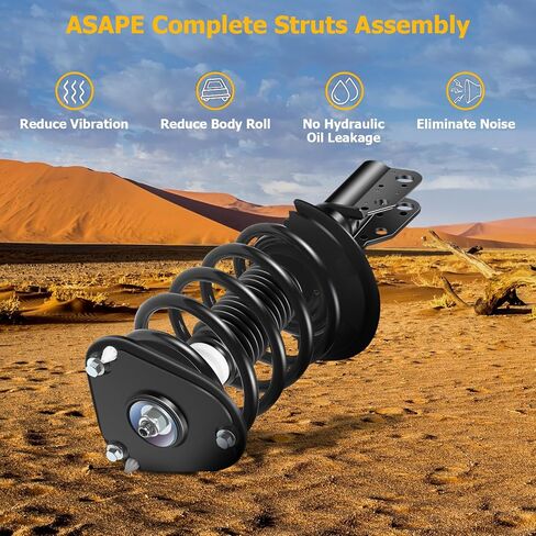 Asape Complete Struts Front A Pile Fit for 2000-2005 لـ Pontiac Bonnevile 2000-2005 لـ Buick Lesabre Quick-Strut Complete Assembly w/Coil Spring Replace OE 171685 in Saudi Arabia