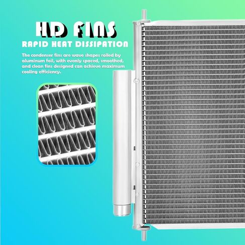 Rayten A/C Contenser متوافق مع Ford F-150 2004-2008 Lincoln Mark LT 2006-2008 4.2L in Saudi Arabia