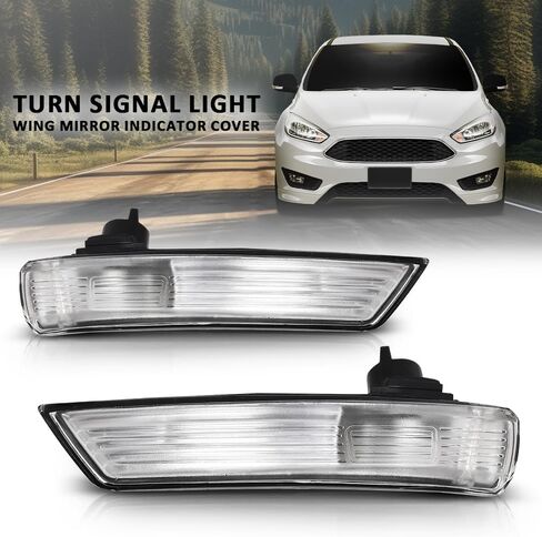 G-plus pair rireview mirror conducator cover cover tend light light ، متوافق مع Ford Focus MK2 FaceLift 2008-2011/ mk3 2012-2017 ، LH Driver & RH Side 2PCS in Saudi Arabia