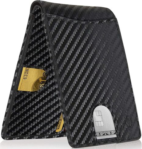 تم رفض الوصول إلى محفظة ثنائية المدى للرجال محفظة ضئيلة - RFID RFID الحد الأدنى من الجيب الأمامي حامل بطاقة الائتمان محفظة المحفظة in Kuwait