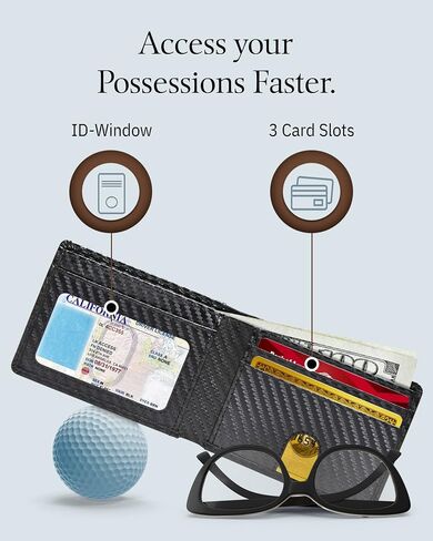 تم رفض الوصول إلى محفظة ثنائية المدى للرجال محفظة ضئيلة - RFID RFID الحد الأدنى من الجيب الأمامي حامل بطاقة الائتمان محفظة المحفظة in Kuwait