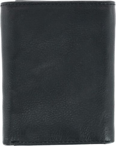 CTM Men's American Bison Leather RFID Trifold Wallet in Saudi Arabia