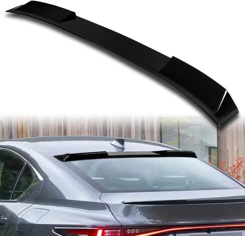 W-POWER, Rear Window Roof Spoiler Compatible with 2021-2025 Lexus IS300 / IS350 / IS500, Rear Window Roof Visor Spoiler Wing, 2022 2023 2024, ABS (Painted Black) in Saudi Arabia