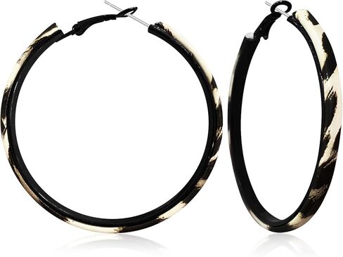 GPASTG Bohemian Fabric Flower Petal Pearl Dangle Drop Stud Round Hoop Earrings For Women in Kuwait