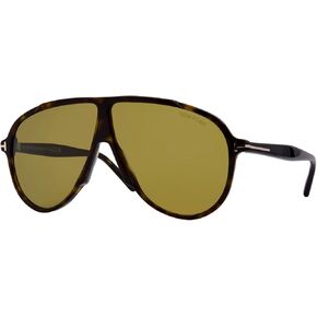 Tom Ford Vladimir FT1211 52N Sunglasses Men's Dark Havana/Green Pilot 65mm in Kuwait