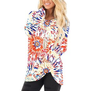 قمصان Niloufo Womens Long Sleeve Blouses عارض in Kuwait