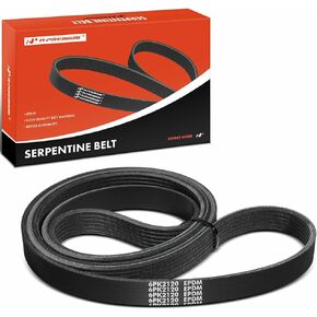 A-Premium Engine Serpentine Drive Belt Compatible with Chevrolet, Dodge, Ford, Jeep, Lexus & Saab Cars - Grand Cherokee 2018-2021, Camaro, Caprice, Challenger, Charger, Durango, Focus, GS430, 9-3 in Kuwait
