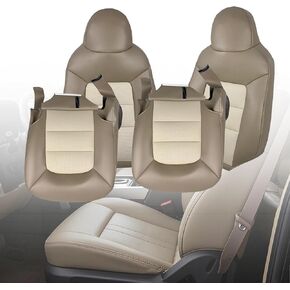 Car Seat Covers for Front Seats, ROCA000000057 Front Bottom & Top Lean Back Seat Covers Compatible with F*ord for Expedition Eddie Bauer 2WD 4.6L 5.4L 2003 2004 2005 2006 in Saudi Arabia