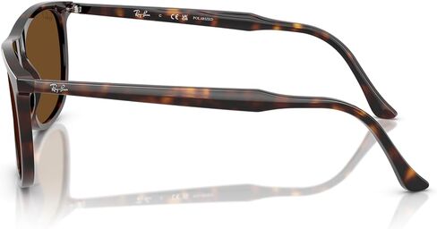 Ray-Ban للجنسين النظارات الشمسية Havana Frame ، العدسات القطبية البنية ، 61 ملم in Saudi Arabia