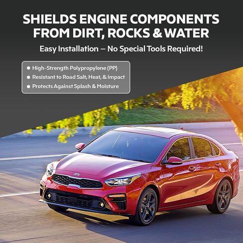 FITRITE AUTO Parts New Engine Splash Shield for 2019-2022 Kia Forte, Under Cover, Front, 1.6L Engine Models, Sedan KI1228171 29110M7100 in Saudi Arabia