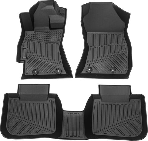 All Weather Floor Mats for 2015-2019 Subaru Legacy & Subaru Outback, 3D TPE Rubber Waterproof Front & 2nd Row Car Mats Full Set Liners Black (2015-2019 Legacy & Outback) in Saudi Arabia