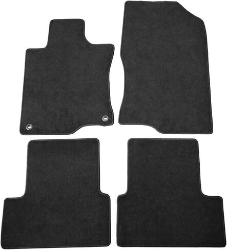 FREEMOTOR802® Nylon Car Floor Mats Carpets Liner, Fits 2009-2014 Acura TSX, Factory Fitment Auto Interior Accessories Replacement Non-Slip, Black 4PCS in Saudi Arabia